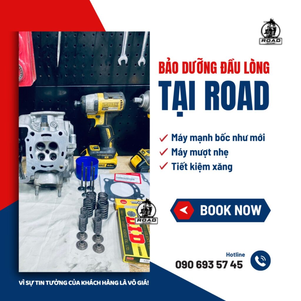 LỢI ÍCH BẢO DƯỠNG ĐẦU LÒNG tại ROAD MOTOCARE