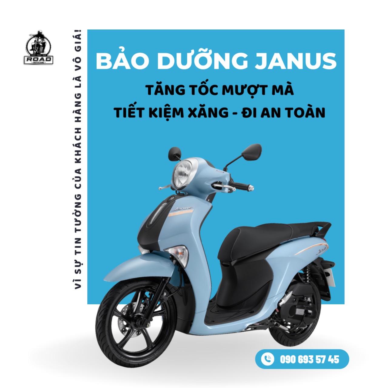 BẢO DƯỠNG JANUS - TĂNG TỐC MƯỢT MÀ - TIẾT KIỆM XĂNG - ĐI AN TOÀN